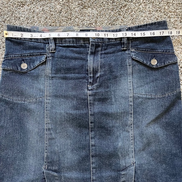 Genuine Sonoma Blue Jeans Skirt with front and back slits; Size 12 - Picture 8 of 10